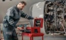airline mechanic working