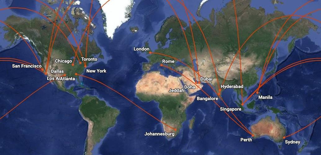 Longest Flight Routes in the World