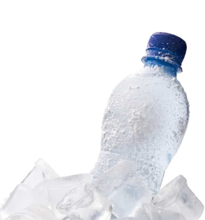 frozen water bottle