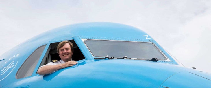 king willem alexander pilot klm