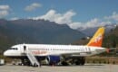 Bhutan airline Druk Air A319 in Paro airport, Bhutan