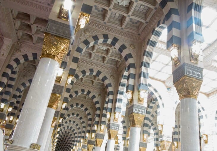 Inside the Kaaba in Mecca