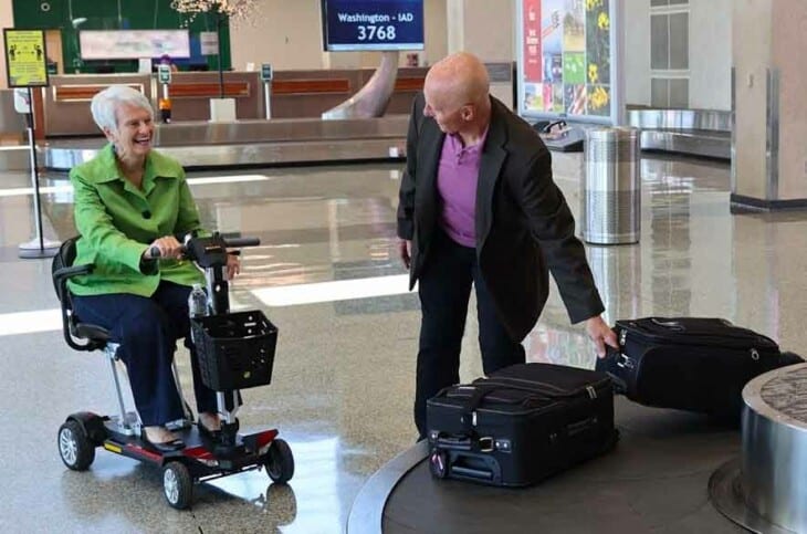 mobility scooter airline tsa airport