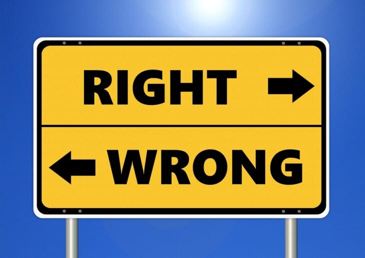 ethics, moral issues, and right vs wrong