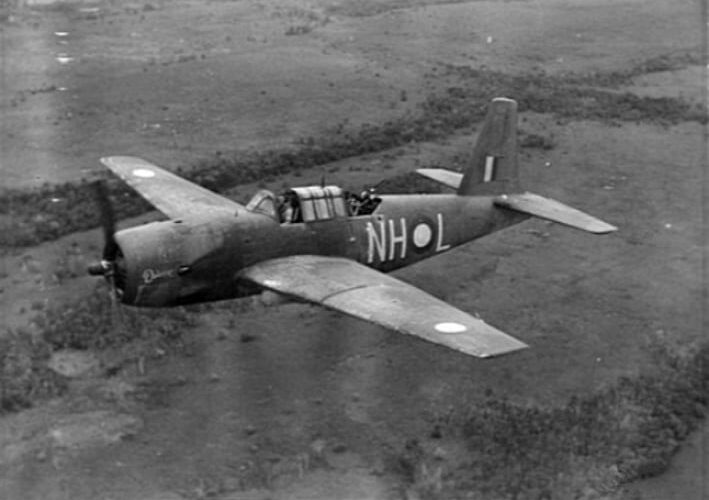 vengeance bomber of 12 sqn raaf in flight 1943