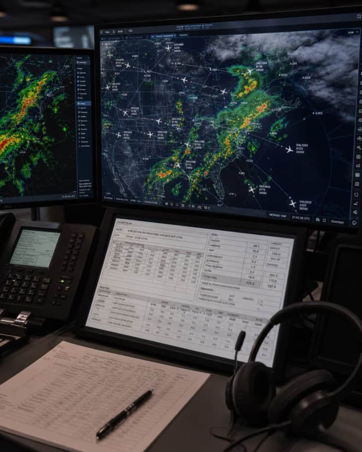 Dispatcher workstation close up