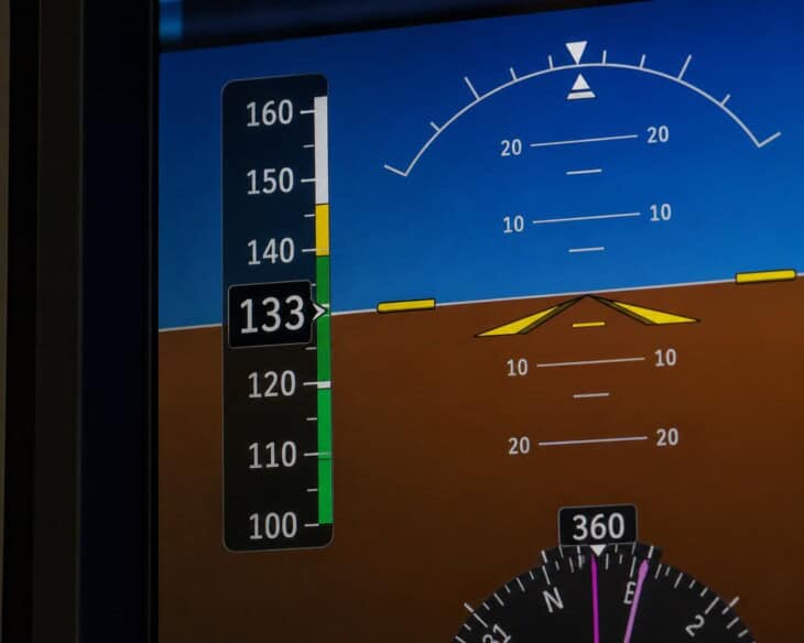 Garmin G1000 vertical airspeed tape