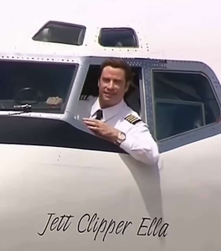 John Travolta in Jet Clipper Ella