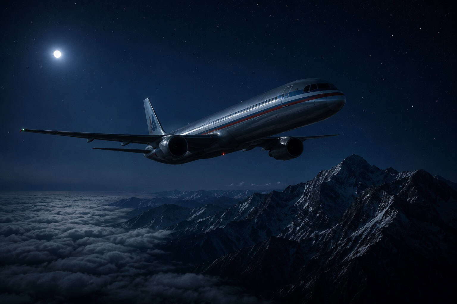 Boeing 757 airliner in American Airlines livery