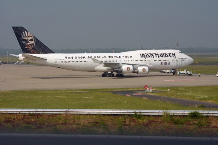 Iron Maiden's Boeing 747 400, Ed Force One, as used during The Book of Souls World Tour in 2016