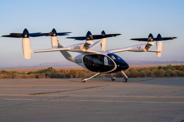 Joby Aviation S4 experimental eVTOL aircraft at Edwards AFB