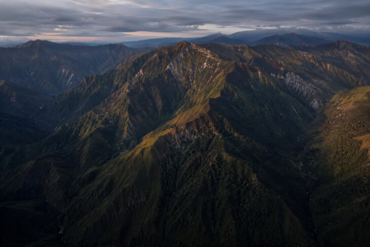 The Andes mountains near Cali, Colombia, the terrain into which American Airlines Flight 965 crashed in December 1995