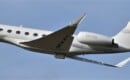 N817GS Gulfstream G650 departing OXF