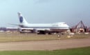 Pan Am Boeing 747 100 N736PA at LHR in April 1972