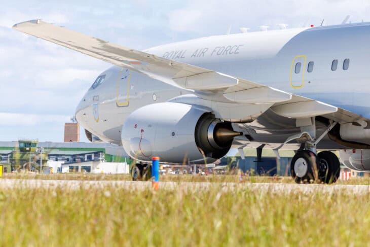 Boeing E 7 Wedgetail Airbourne Early Warning (AEW) Mk1 engine view