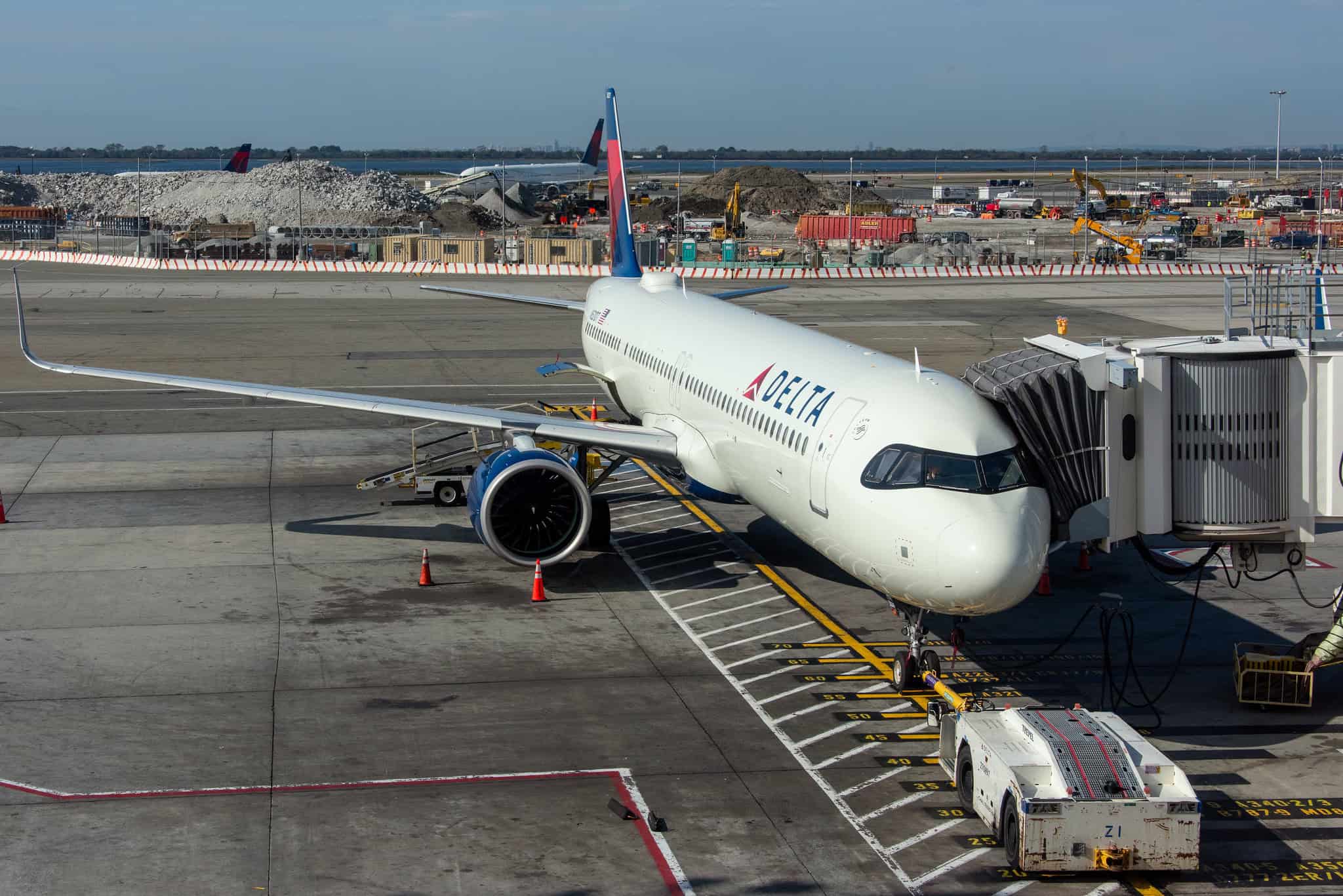 Delta Air Lines Airbus A321neo taxiing at New York JFK