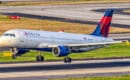 Delta Air Lines Airbus A320 taking off from Atlanta Hartsfield Jackson International airport