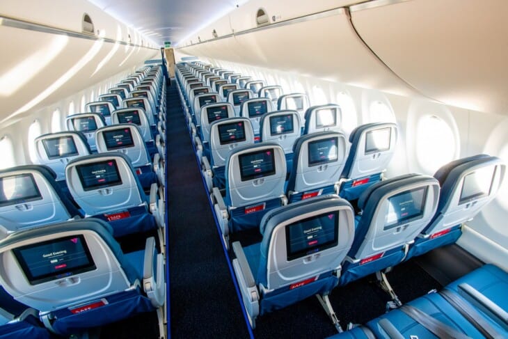 Delta Airbus A220 cabin