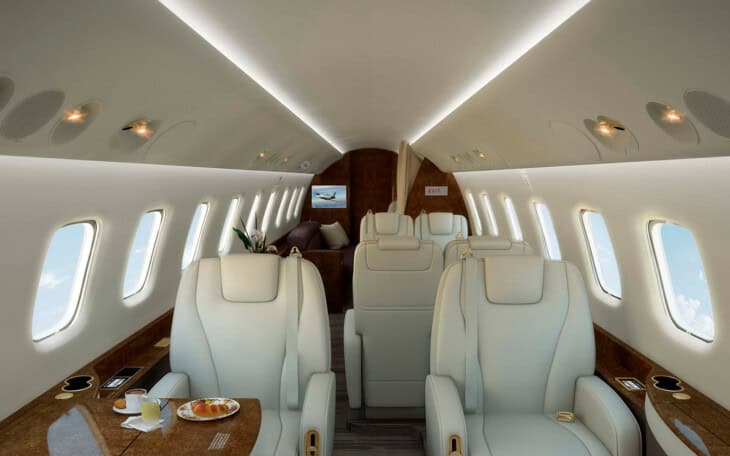 Embraer Legacy 650 interior