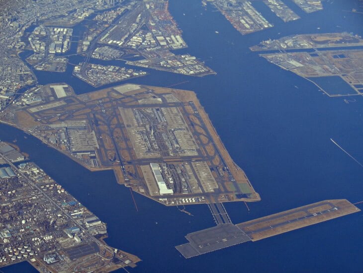 Haneda Airport aerial view