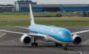 KLM Boeing 787 10 Dreamliner at AMS airport