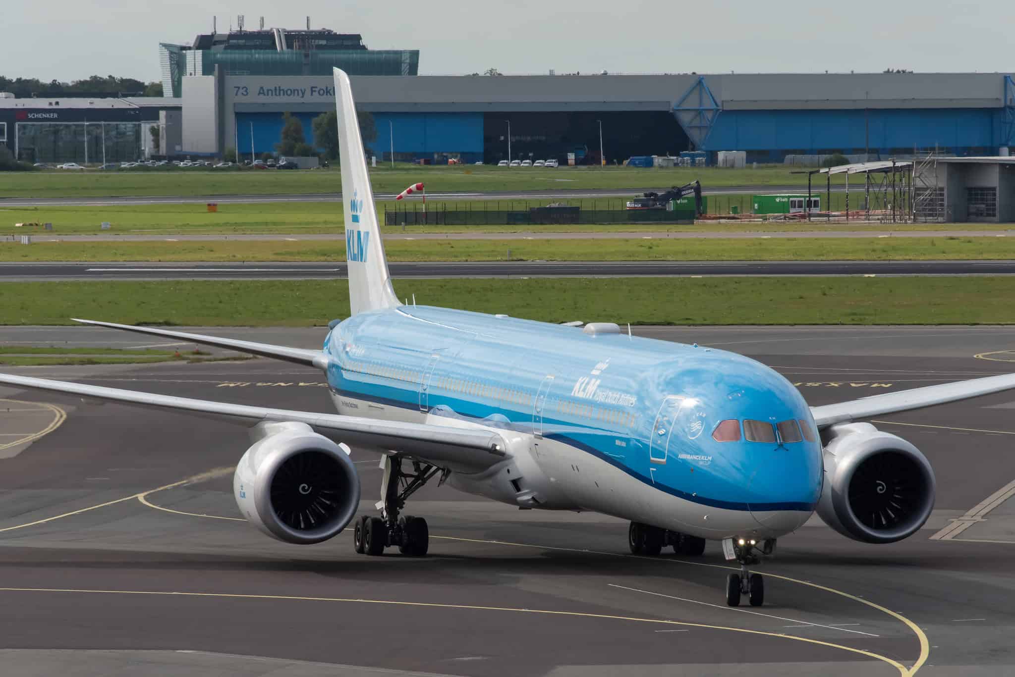 KLM Boeing 787-10 Dreamliner at Amsterdam Schiphol