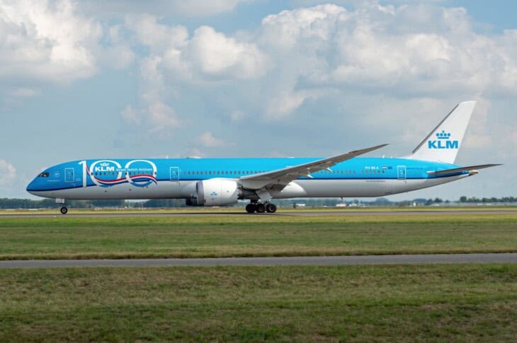 KLM Royal Dutch Airlines Boeing 787 10 Dreamliner PH BKA KLM 100Years livery