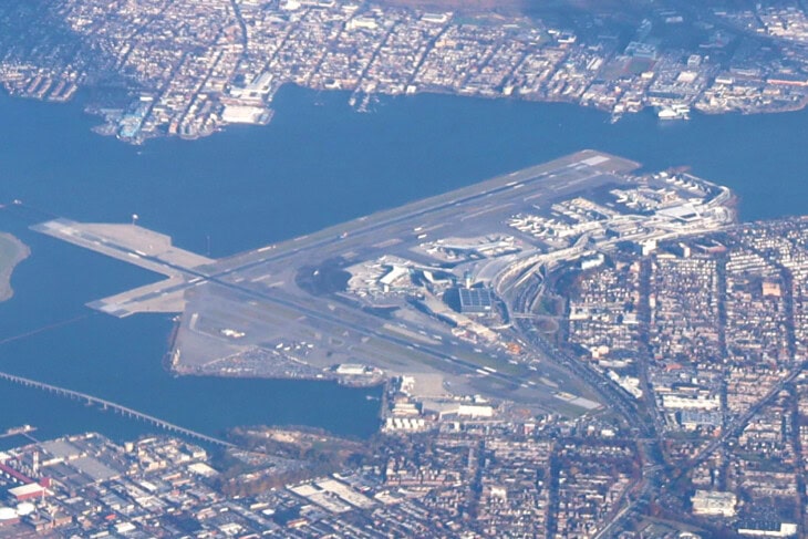 LaGuardia airport aerial view
