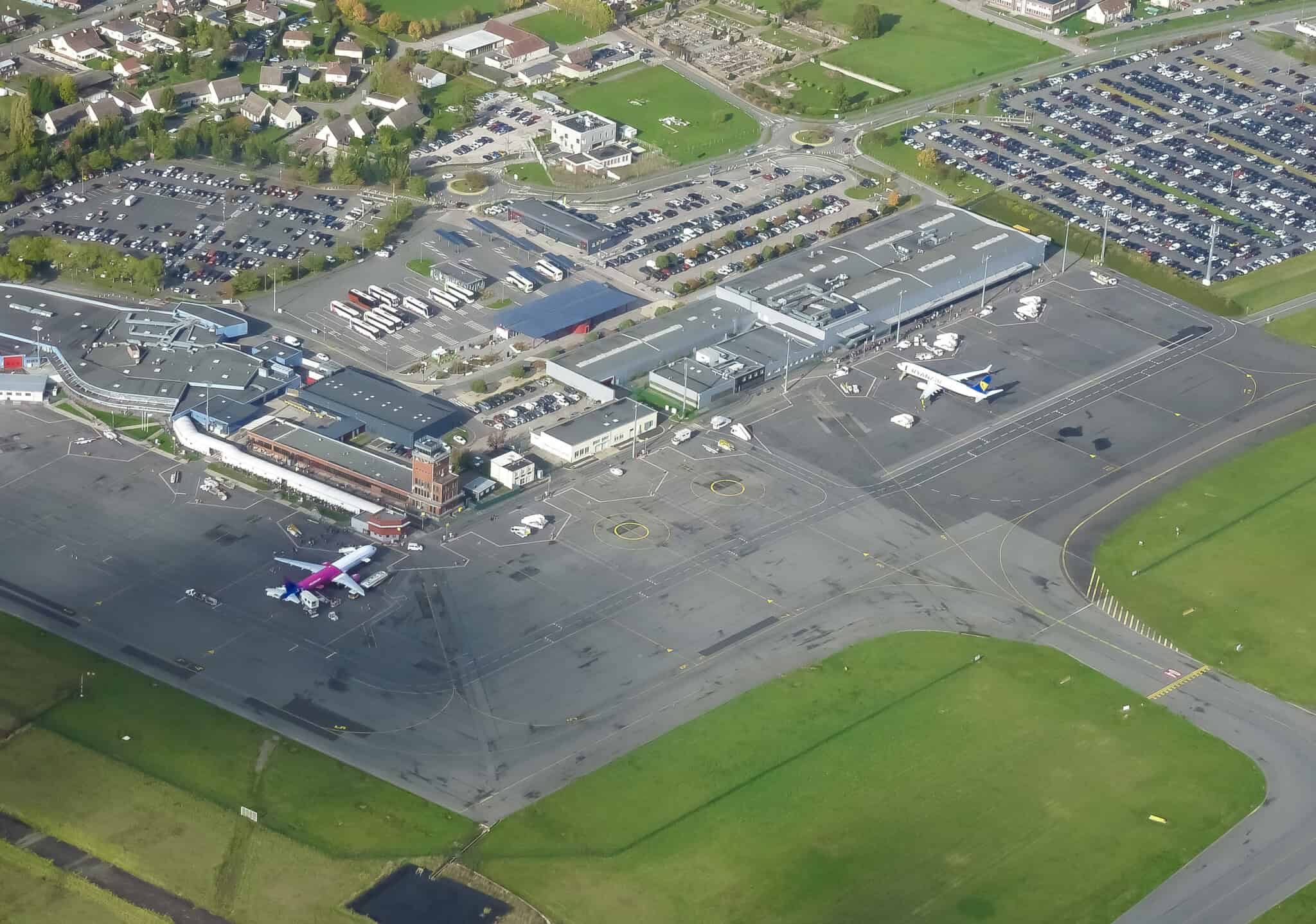 Paris Beauvais airport aerial view