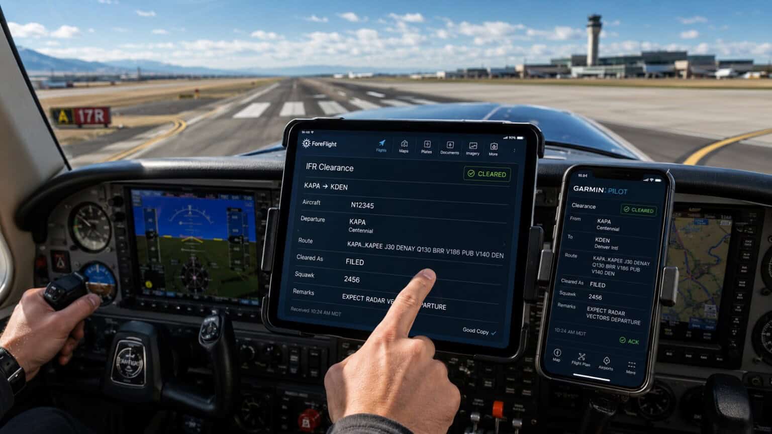 Pilots Can Now Get Their IFR Clearance Through ForeFlight and Garmin Pilot
