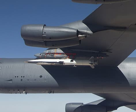X-51 attached to a B-52H for testing
