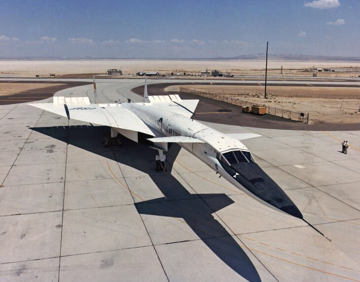 XB-70A parked at Edwards Air Force Base, 1967