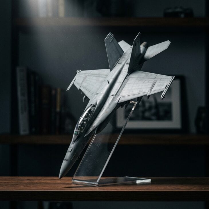 A steep dive angle gives a single model instant motion.