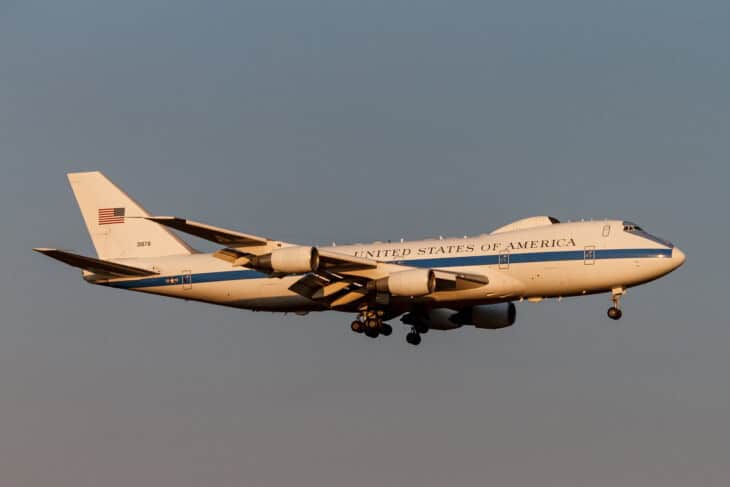 A Boeing E 4 Advanced Airborne Command Post
