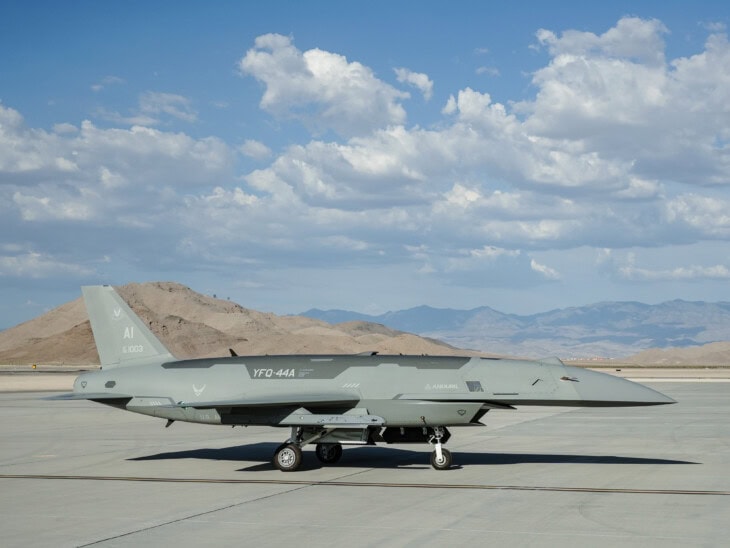 A U.S. Air Force YFQ 44A Fury aircraft