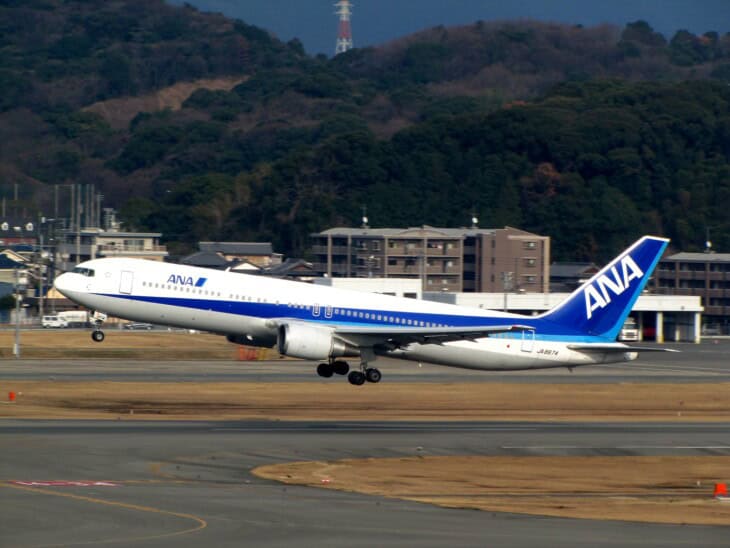 All Nippon Airways Boeing 767-300 at Fukuoka airport