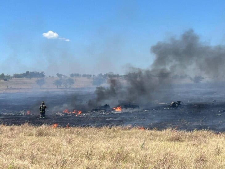 Apache helicopter crash in Salado, Texas, on Aug. 12, 2026