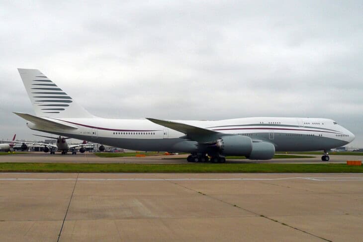Boeing VC-25B as A7-HBJ in 2015