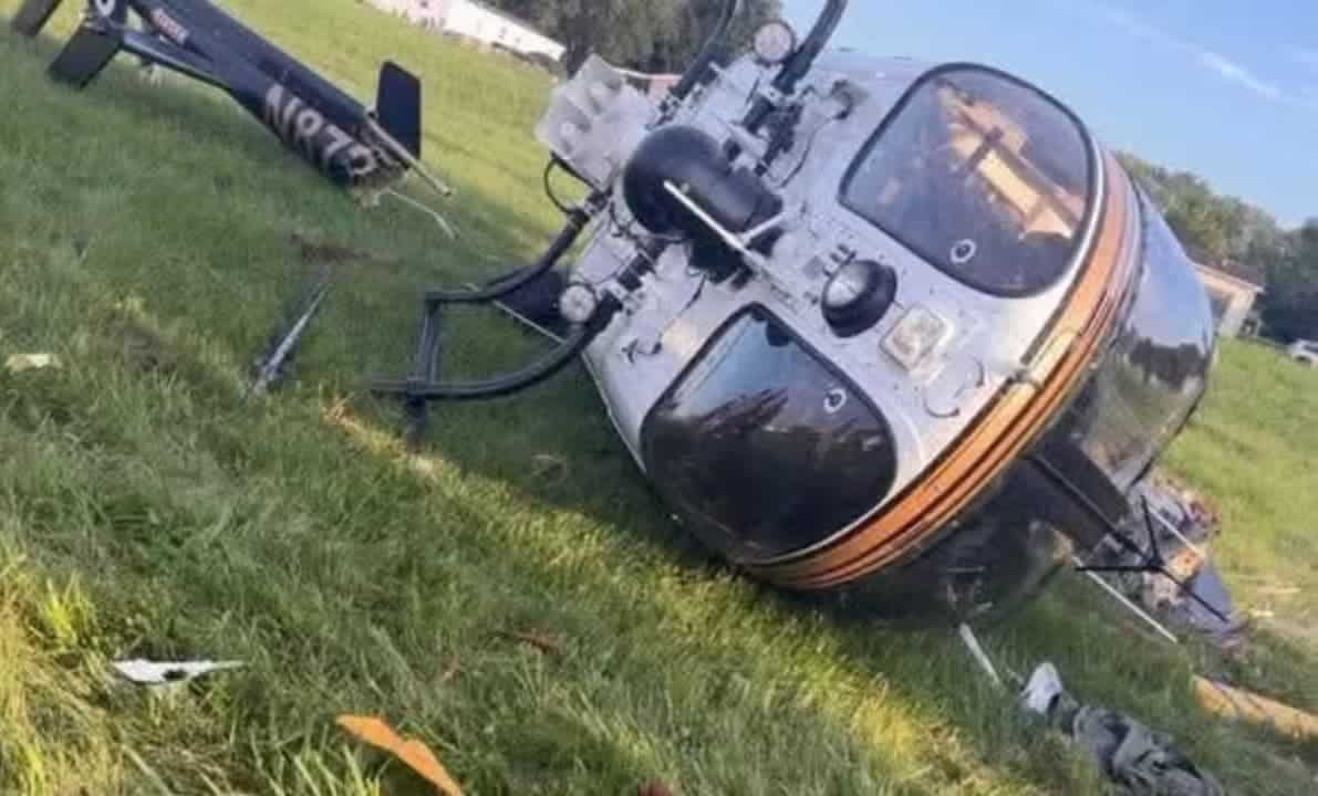 Crashed state police Bell 407