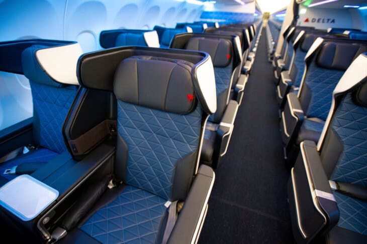 Delta A321neo Domestic First Class cabin seats