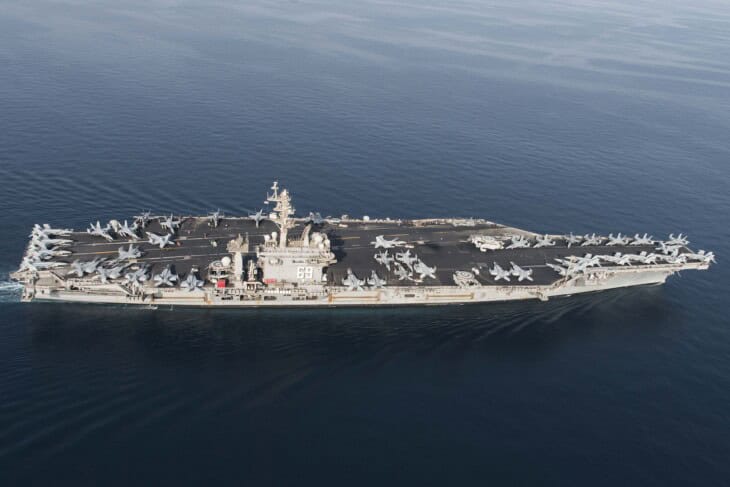 USS Dwight D. Eisenhower during Operation Inherent Resolve