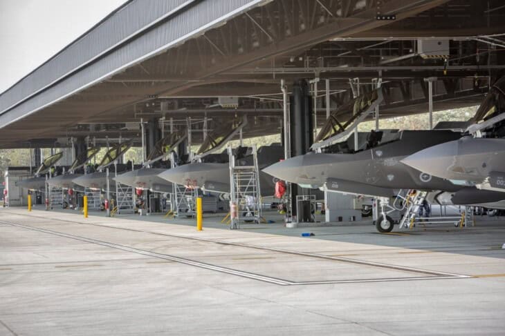 F 35s at RAAF Base Williamtown
