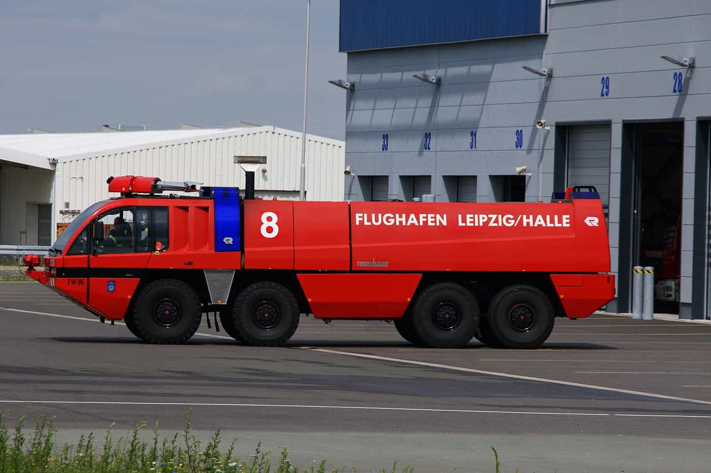 Fire engine at Airport Leipzig