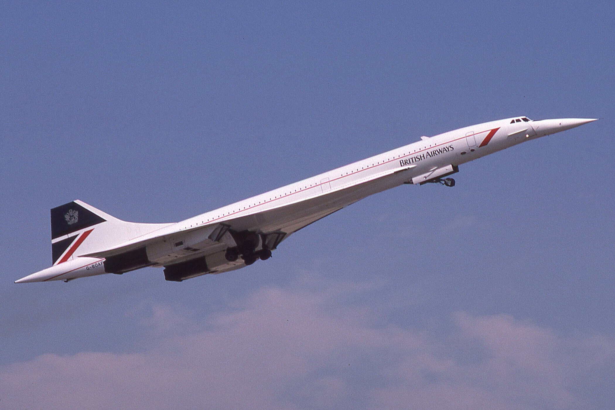 British Airways Concorde climbing away after takeoff