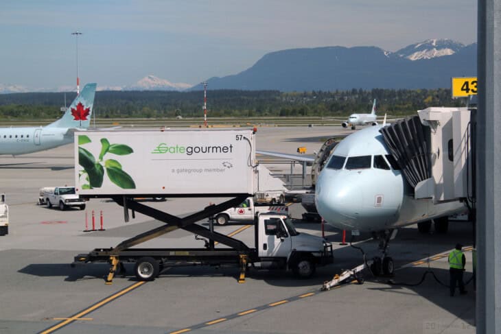 Gate Gourmet Catering Truck at Vancouver International Airport