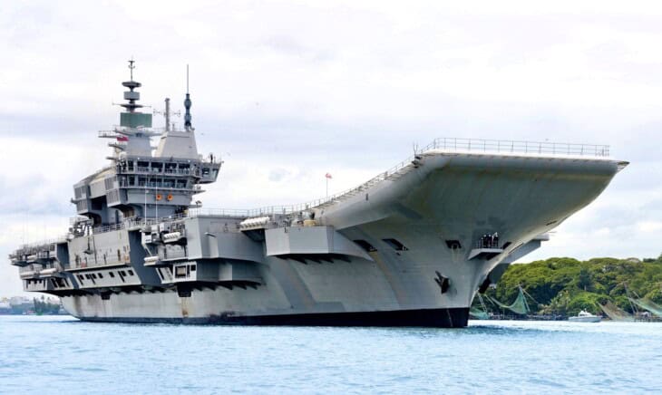 INS Vikrant in 2022