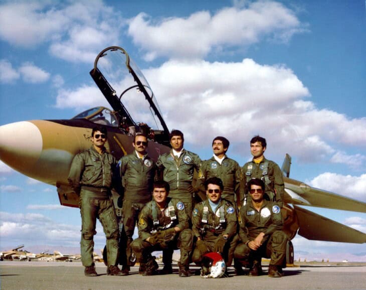 Iranian Air Force Pilots with F 14 Tomcat