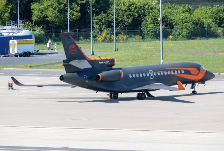 Max Verstappen Dassault Falcon 8X PH UTL