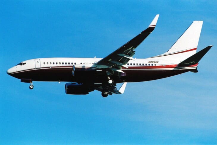 N800KS Boeing 737 7BC-BBJ (Steven Spielberg)