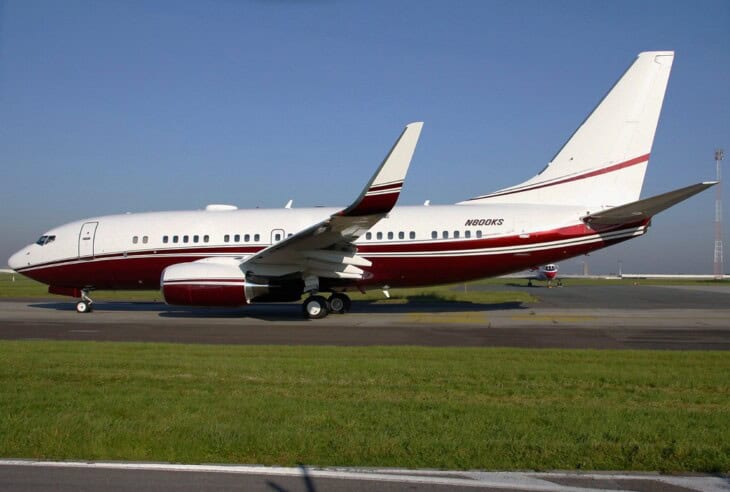 N800KS Boeing 737 7BC-BBJ (Steven Spielberg)